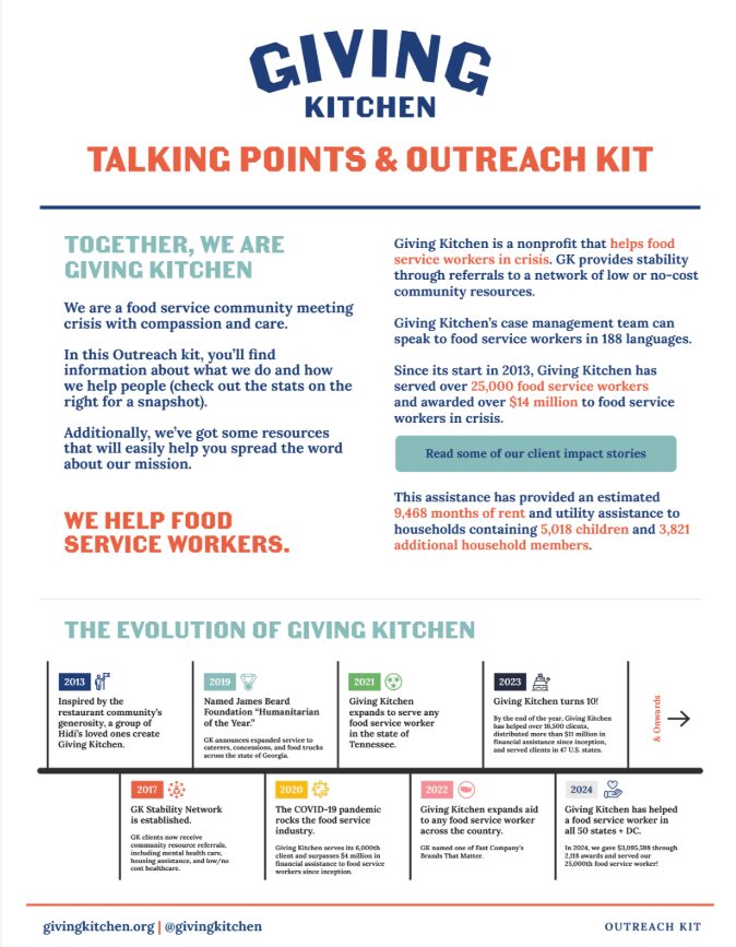 Talking Points & Outreach Kit